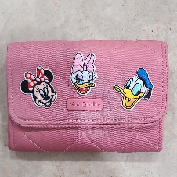 Vera Bradley Handbags - Vera Bradley Pink Quilted Wallet with Disney Characters RFID PROTECTION